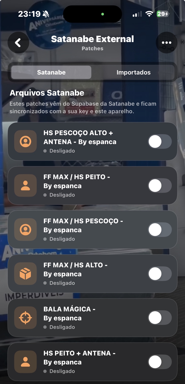 Painel Satanabe External iOS